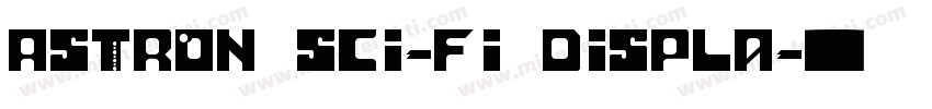Astron Sci-Fi Displa字体转换